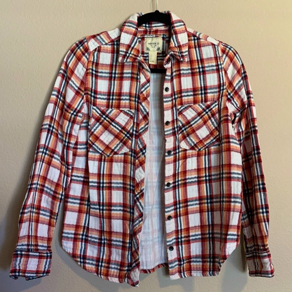 Forever 21 Tops - FOREVER 21 FLANNEL